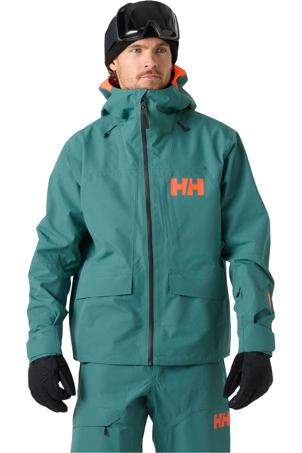 Helly Hansen chaqueta esquí hombre EMIKO SHELL JACKET VERDE vista frontal