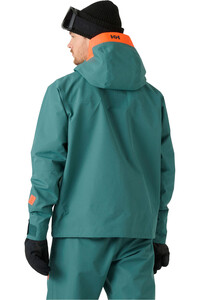 Helly Hansen chaqueta esquí hombre EMIKO SHELL JACKET VERDE vista trasera