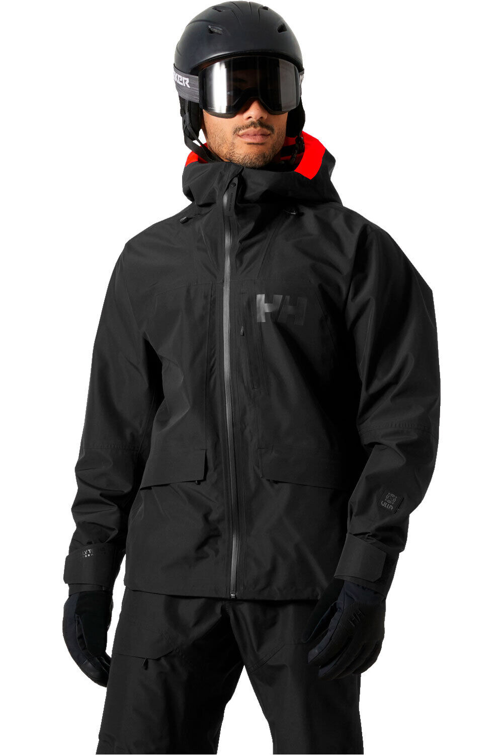 Helly Hansen chaqueta esquí hombre EMIKO SHELL NEGRO vista frontal