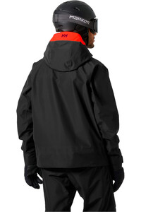 Helly Hansen chaqueta esquí hombre EMIKO SHELL NEGRO vista trasera
