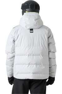 Helly Hansen chaqueta esquí hombre KVITFJELL RACE PUFFY JACKET GRIS vista trasera