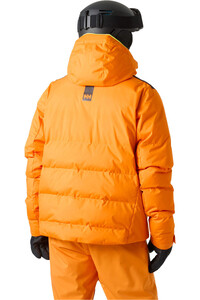 Helly Hansen chaqueta esquí hombre KVITFJELL RACE PUFFY JACKET NARANJA vista trasera