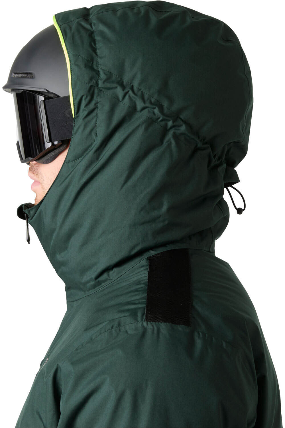 Helly Hansen chaqueta esquí hombre KVITFJELL RACE PUFFY JACKET VERDE vista detalle