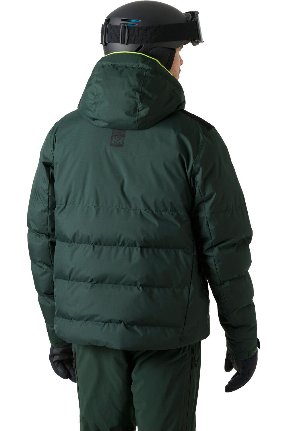 Helly Hansen chaqueta esquí hombre KVITFJELL RACE PUFFY JACKET VERDE vista trasera