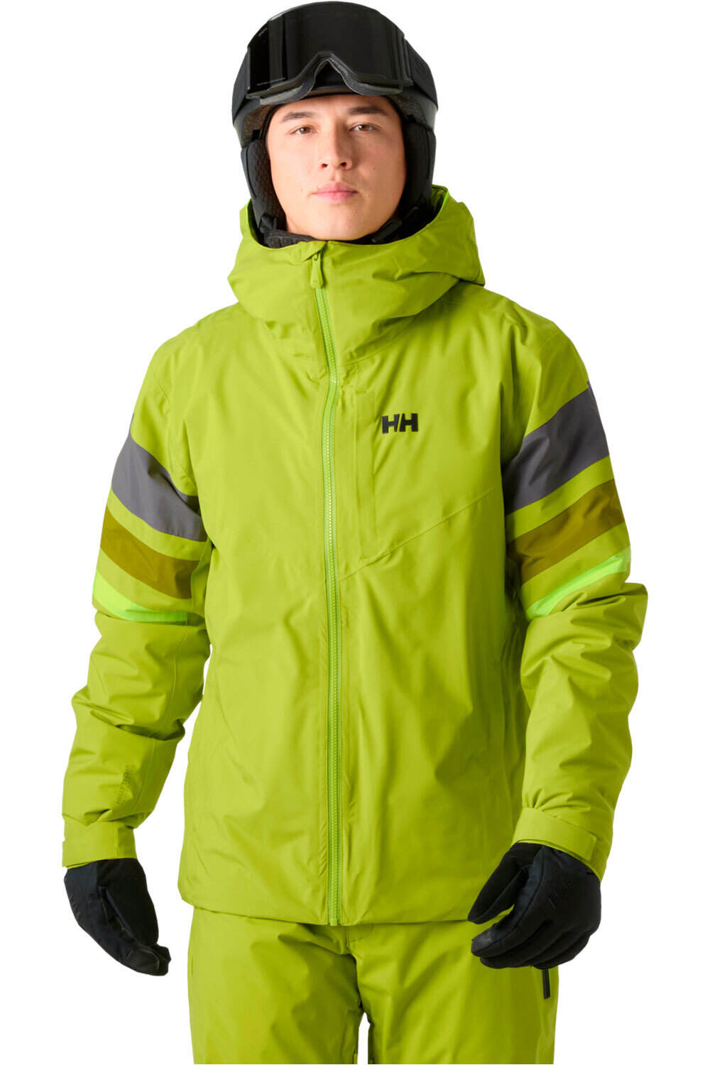Helly Hansen chaqueta esquí hombre PANORAMIC INS VERDE vista frontal
