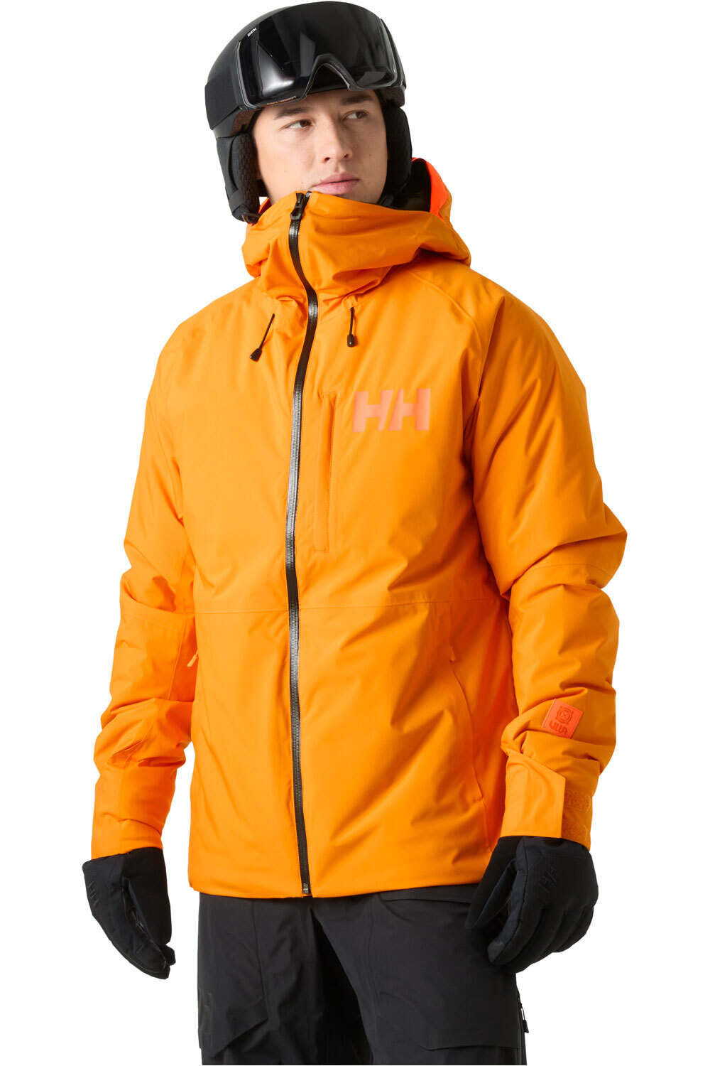 Helly Hansen chaqueta esquí hombre POWDERFACE JACKET NARANJA vista frontal