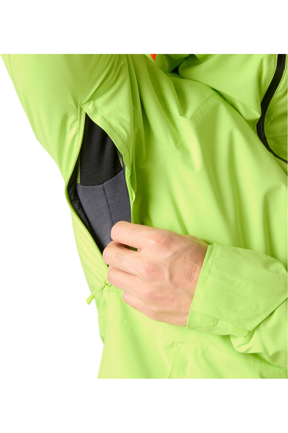 Helly Hansen chaqueta esquí hombre POWDERFACE JACKET VERDE 05