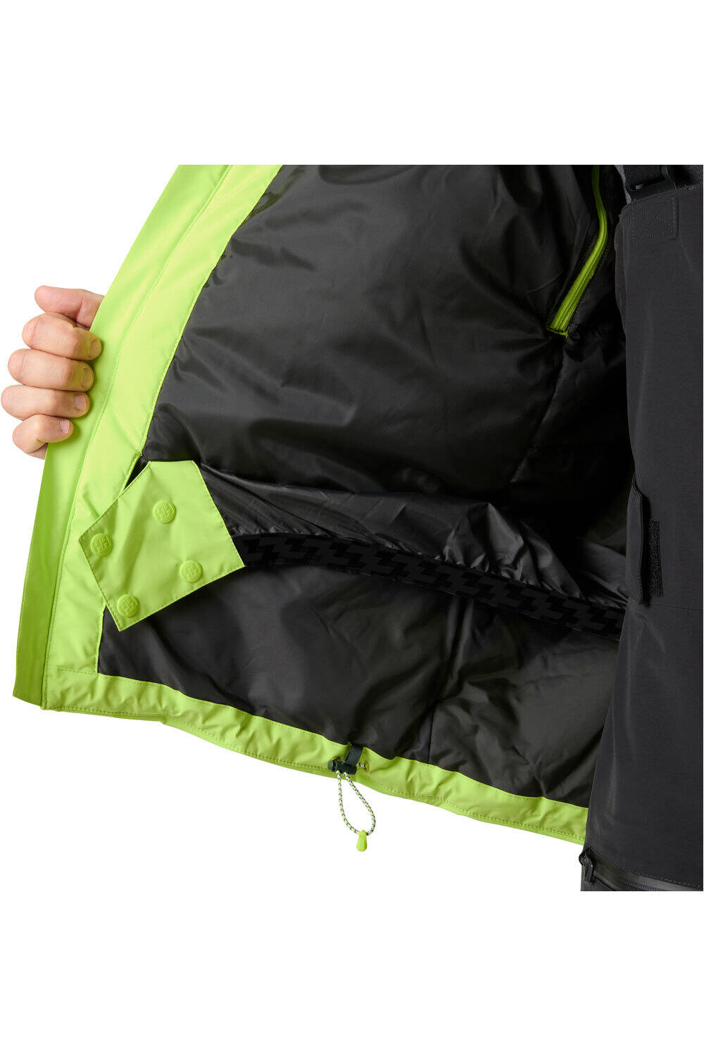 Helly Hansen chaqueta esquí hombre POWDERFACE JACKET VERDE 06