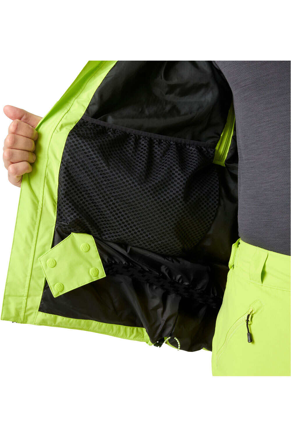 Helly Hansen chaqueta esquí hombre POWDREAMER 3.0 JACKET VERDE 09