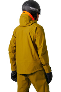 Helly Hansen chaqueta esquí hombre SOGN SHELL 2.0 AMARILLO vista trasera