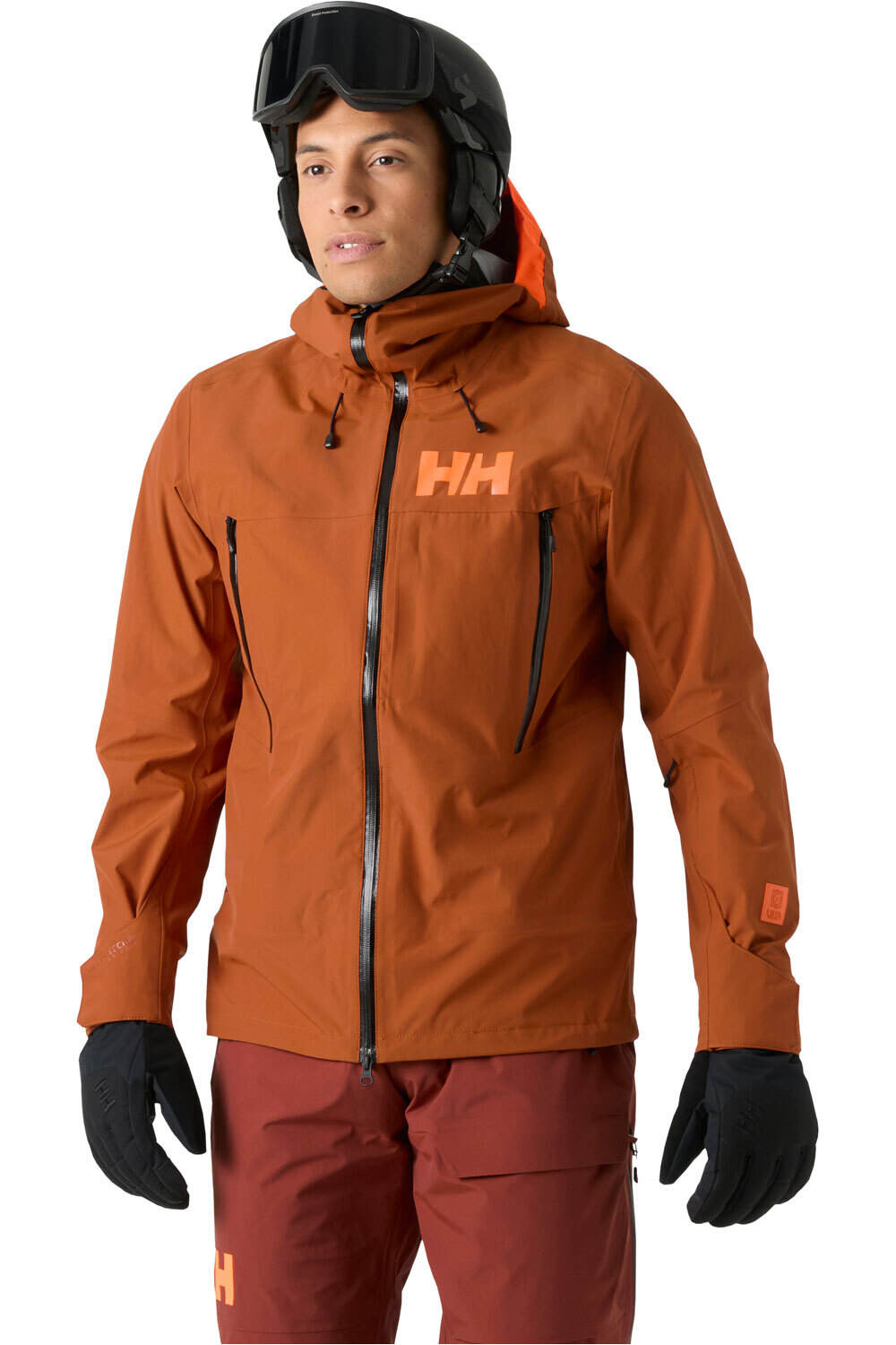 Helly Hansen chaqueta esquí hombre SOGN SHELL 2.0 JACKET MARRON vista frontal