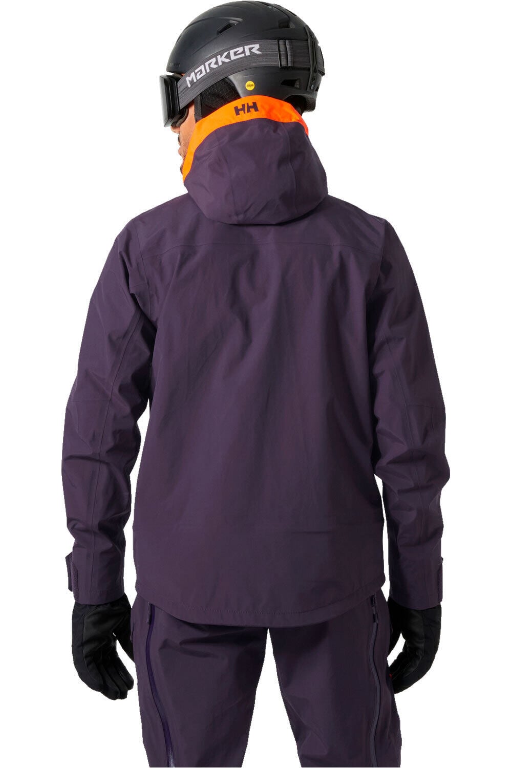 Helly Hansen chaqueta esquí hombre SOGN SHELL 2.0 MORADO vista trasera