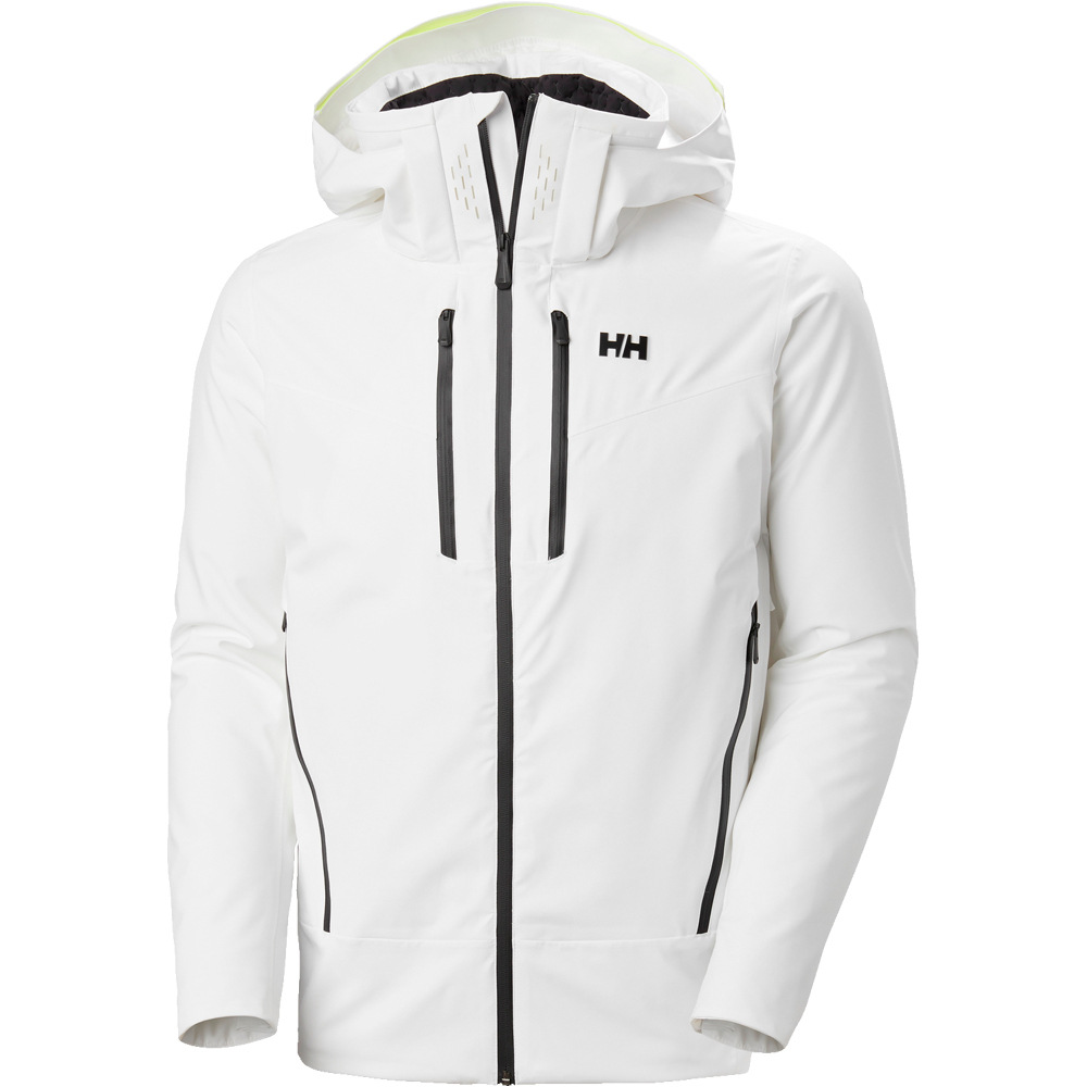 Helly Hansen chaqueta esquí hombre STEILHANG 2.0 BLANCO vista frontal
