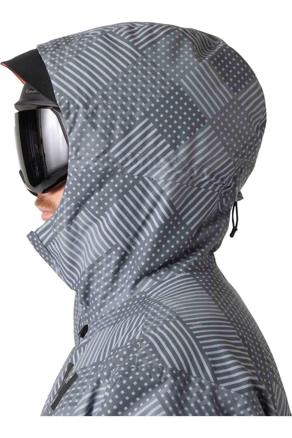 Helly Hansen chaqueta esquí hombre ULLR D LUNAR JACKET GRIS vista detalle