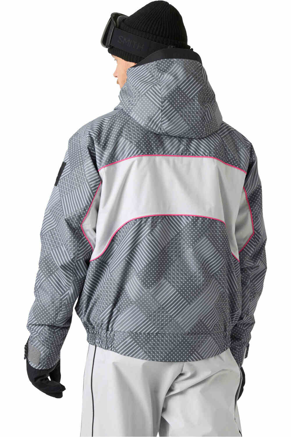 Helly Hansen chaqueta esquí hombre ULLR D LUNAR JACKET GRIS vista trasera
