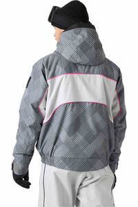 Helly Hansen chaqueta esquí hombre ULLR D LUNAR JACKET GRIS vista trasera