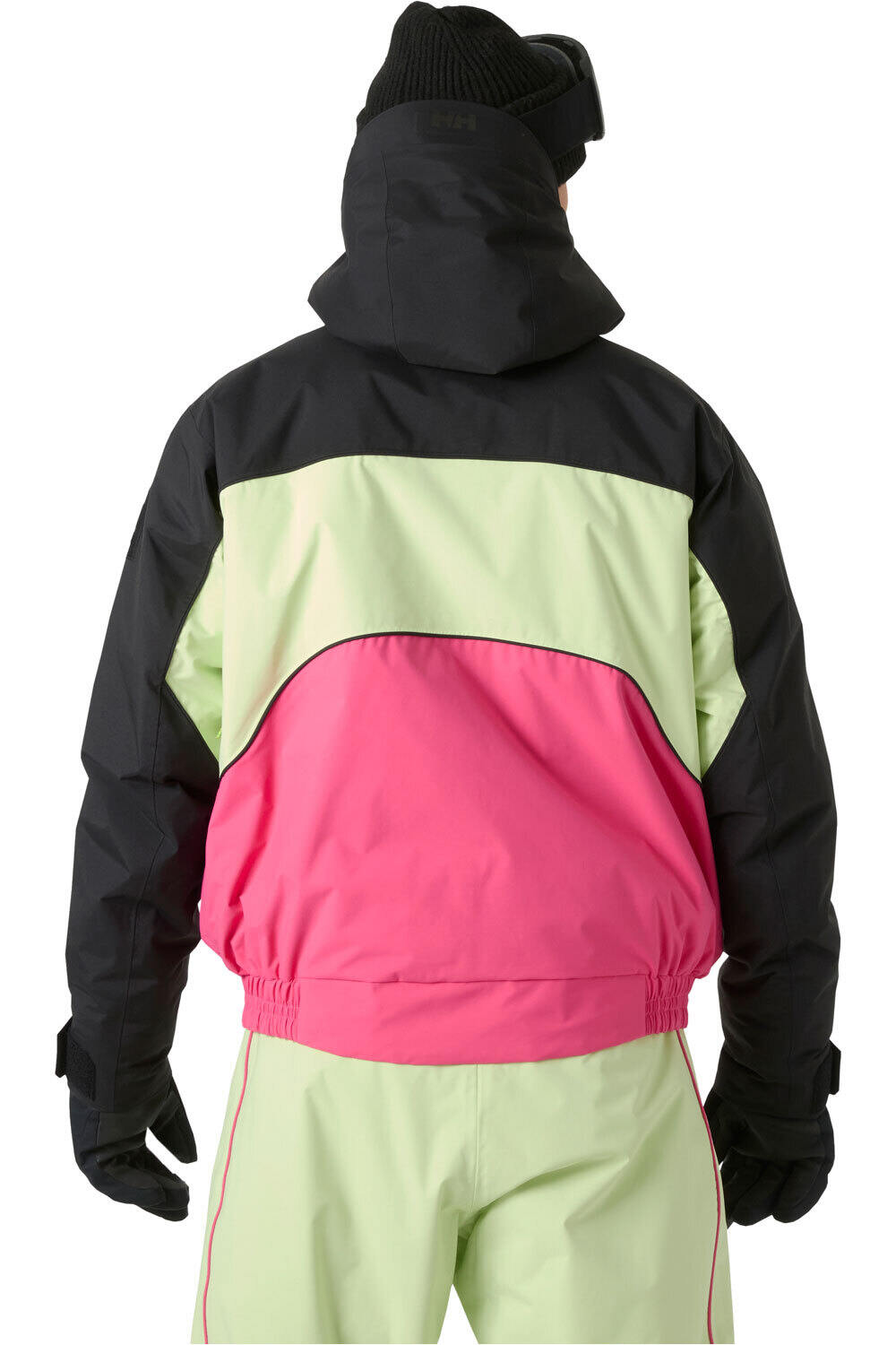 Helly Hansen chaqueta esquí hombre ULLR D LUNAR JACKET ROSA vista trasera