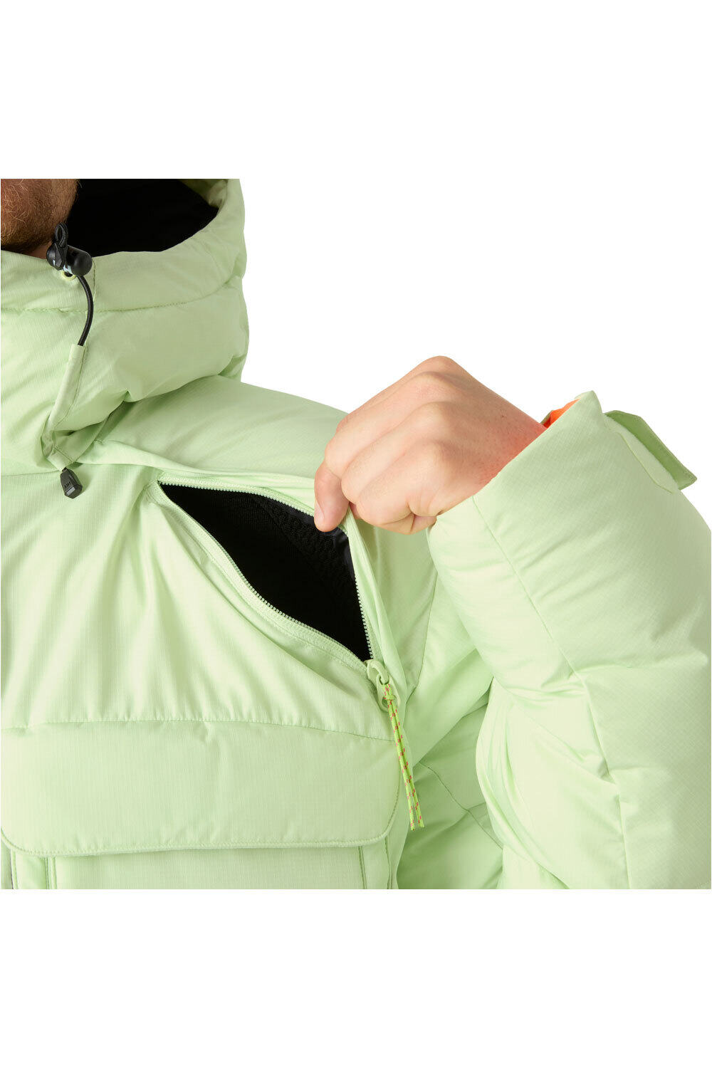 Helly Hansen chaqueta esquí hombre ULLR D MEGAHERTZ PUFFY JACKET VERDE 06