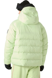 Helly Hansen chaqueta esquí hombre ULLR D MEGAHERTZ PUFFY JACKET VERDE vista trasera