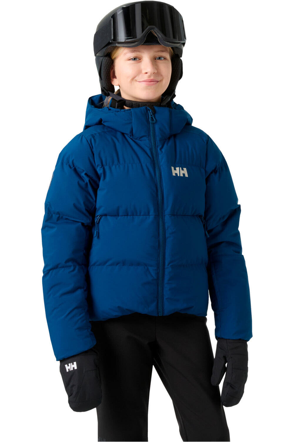 Helly Hansen chaqueta esquí infantil GIRL NORA AZUL vista frontal