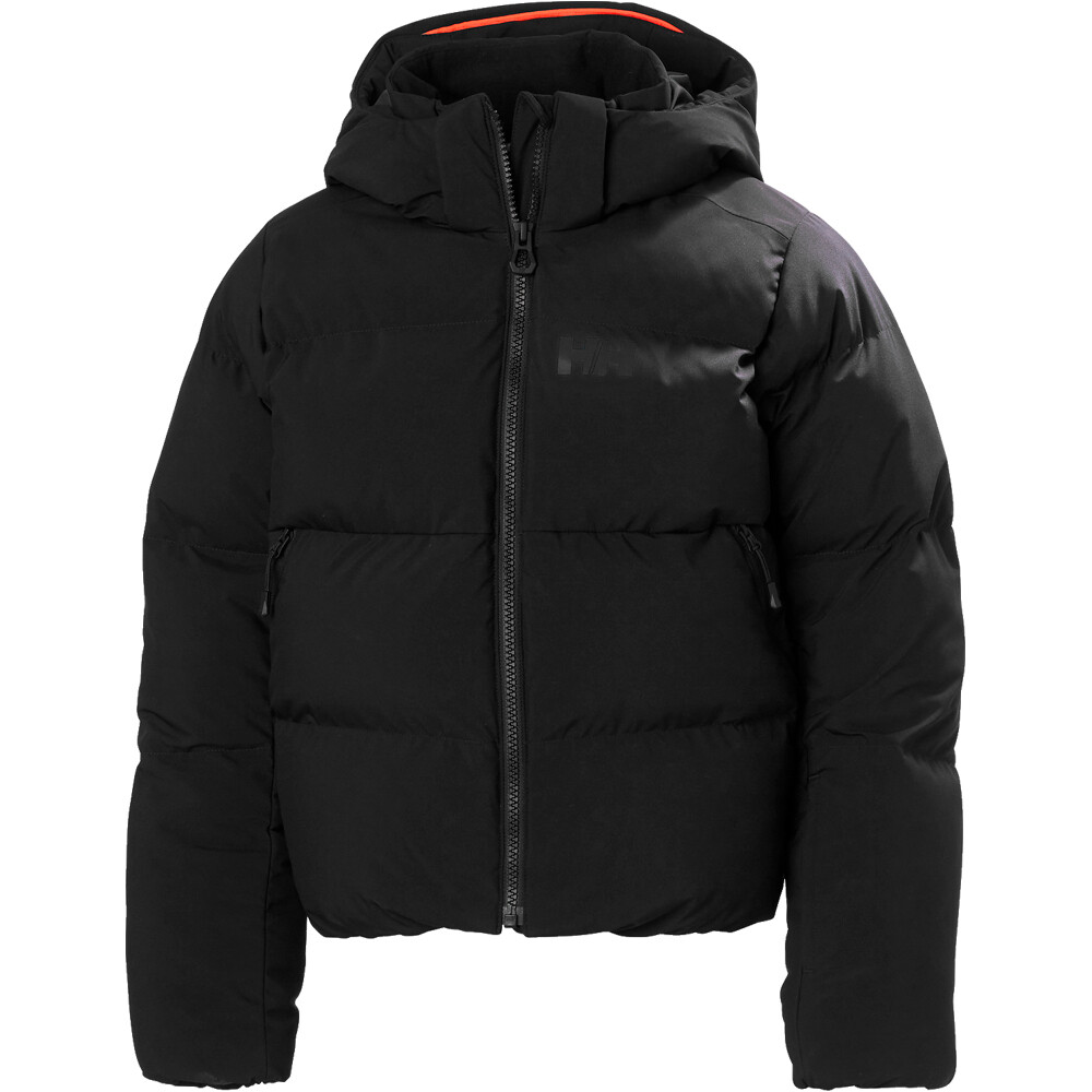 Helly Hansen chaqueta esquí infantil GIRL NORA NEGRO vista trasera