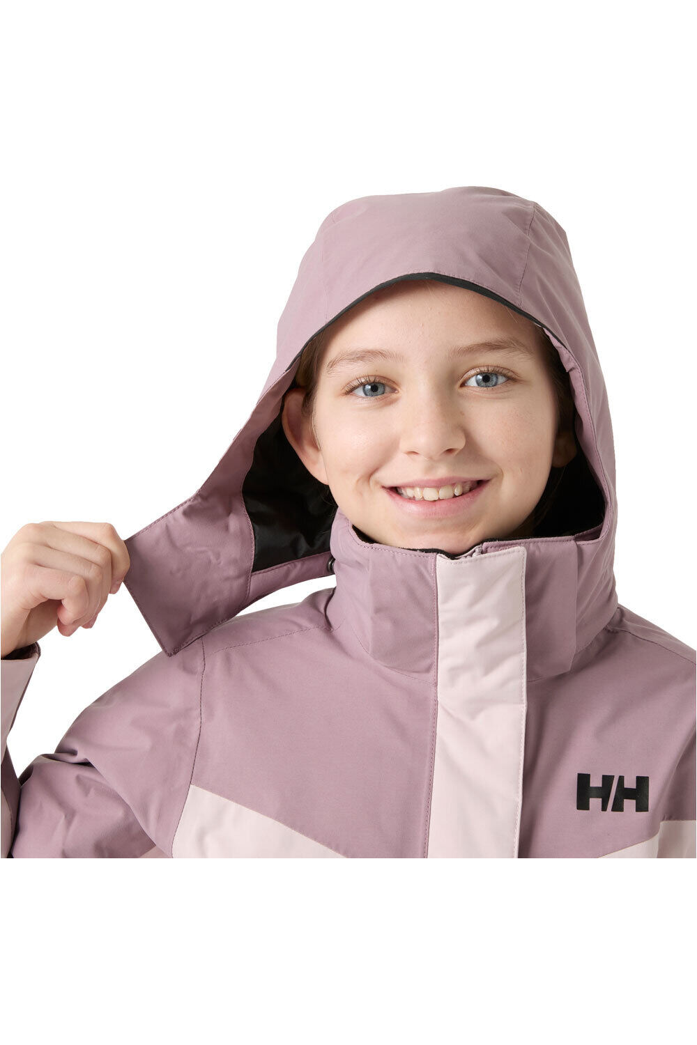 Helly Hansen chaqueta esquí infantil JR GIRL ICELILY JACKET ROSA vista detalle