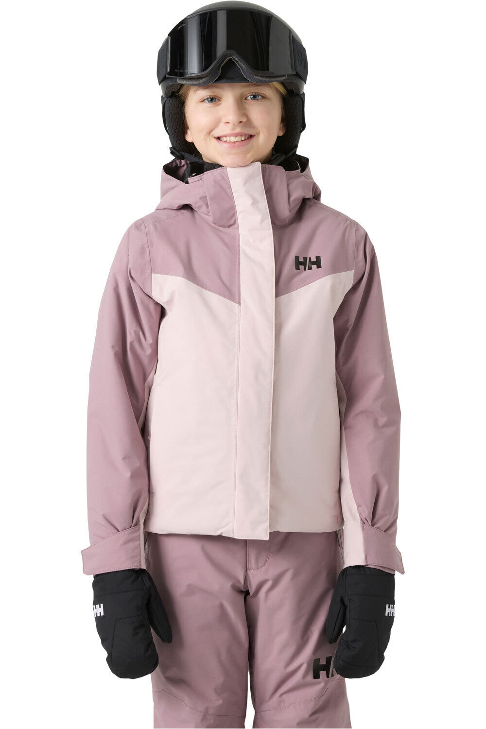 Helly Hansen chaqueta esquí infantil JR GIRL ICELILY JACKET ROSA vista frontal