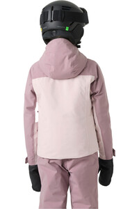 Helly Hansen chaqueta esquí infantil JR GIRL ICELILY JACKET ROSA vista trasera