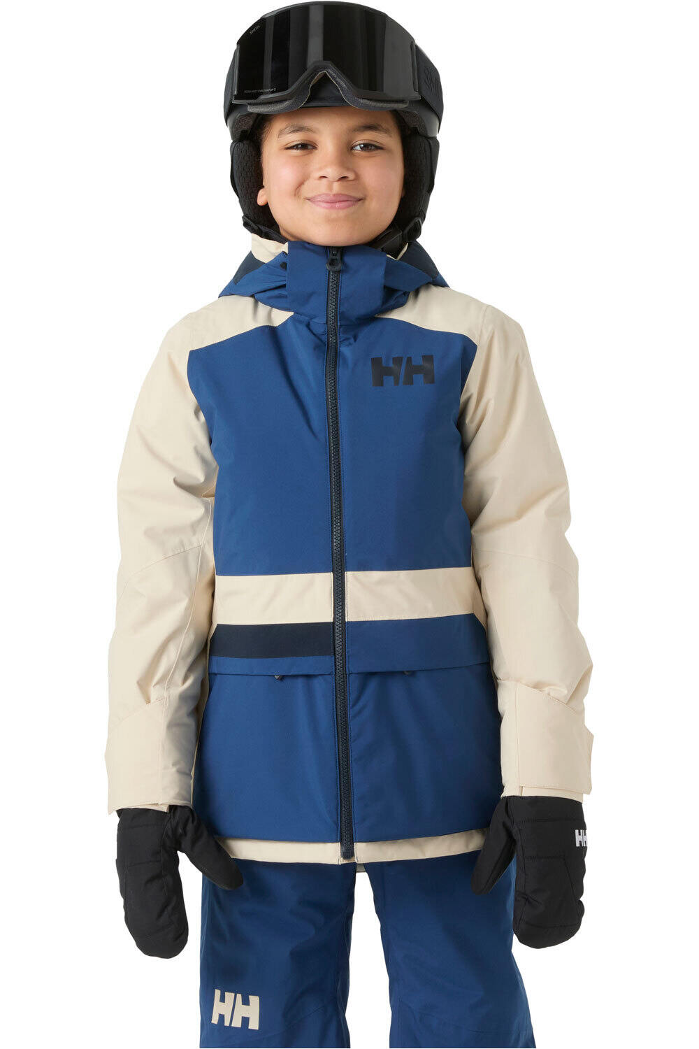 Helly Hansen chaqueta esquí infantil JR GIRL STELLAR JACKET 2.0 MARRON vista frontal