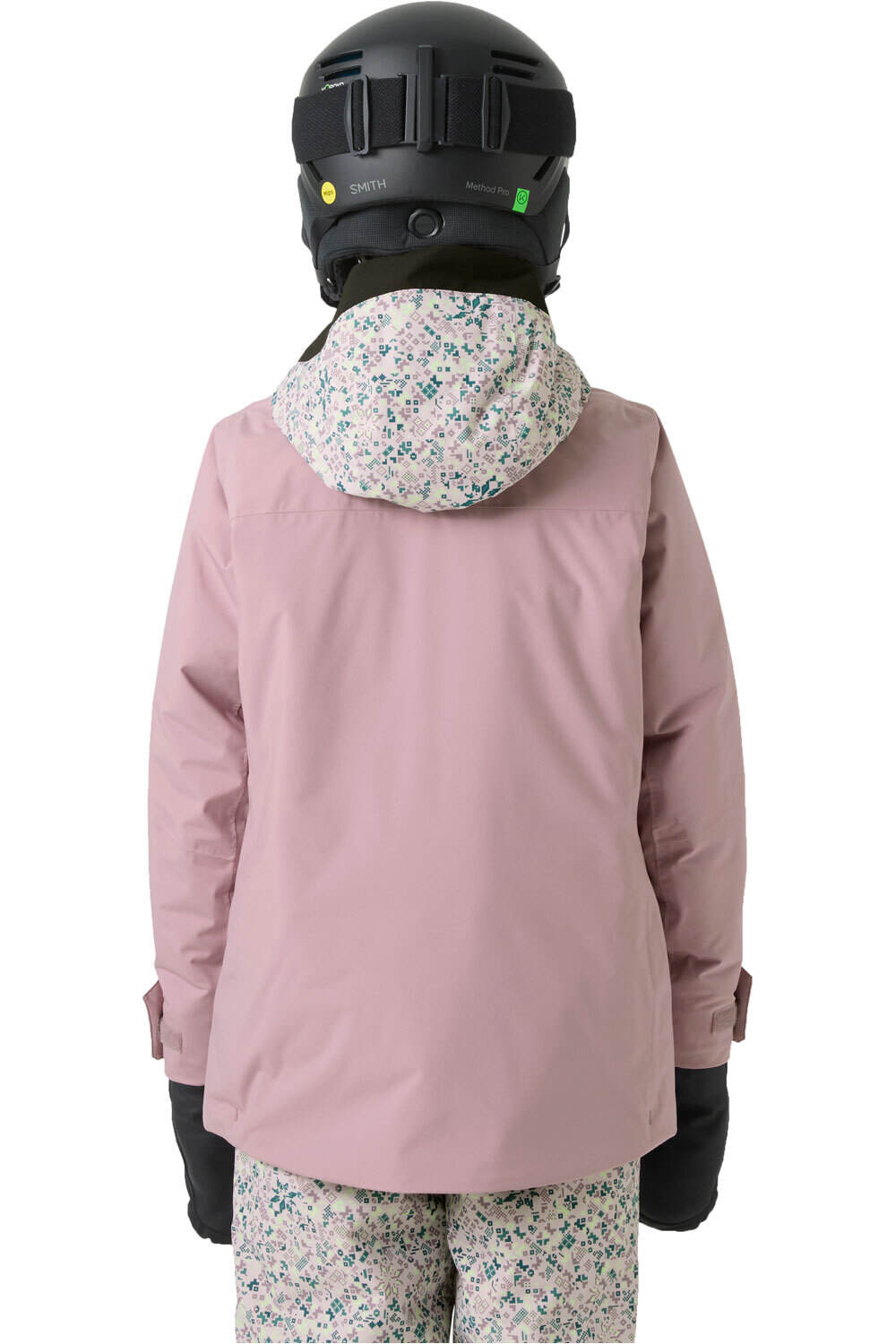 Helly Hansen chaqueta esquí infantil JR GIRL STELLAR JACKET 2.0 MORADO vista trasera