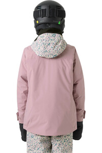 Helly Hansen chaqueta esquí infantil JR GIRL STELLAR JACKET 2.0 MORADO vista trasera