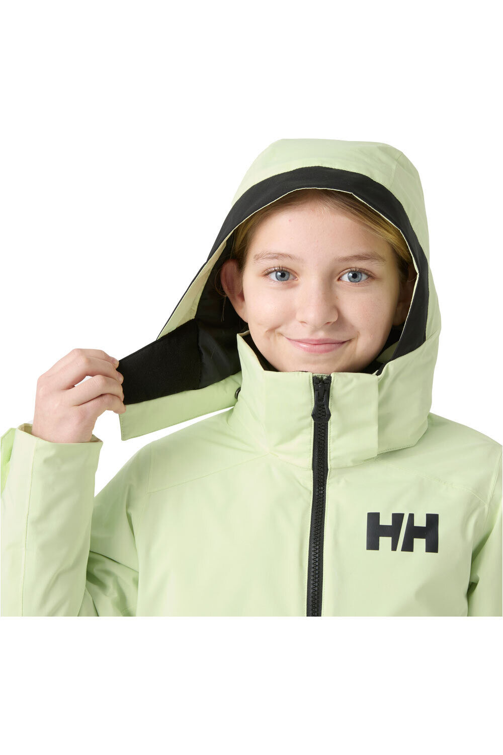 Helly Hansen chaqueta esquí infantil JR GIRL STELLAR JACKET 2.0 VERDE vista detalle