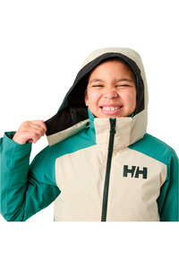 Helly Hansen chaqueta esquí infantil JR GIRL STELLAR JACKET 2.0 VERDE vista detalle