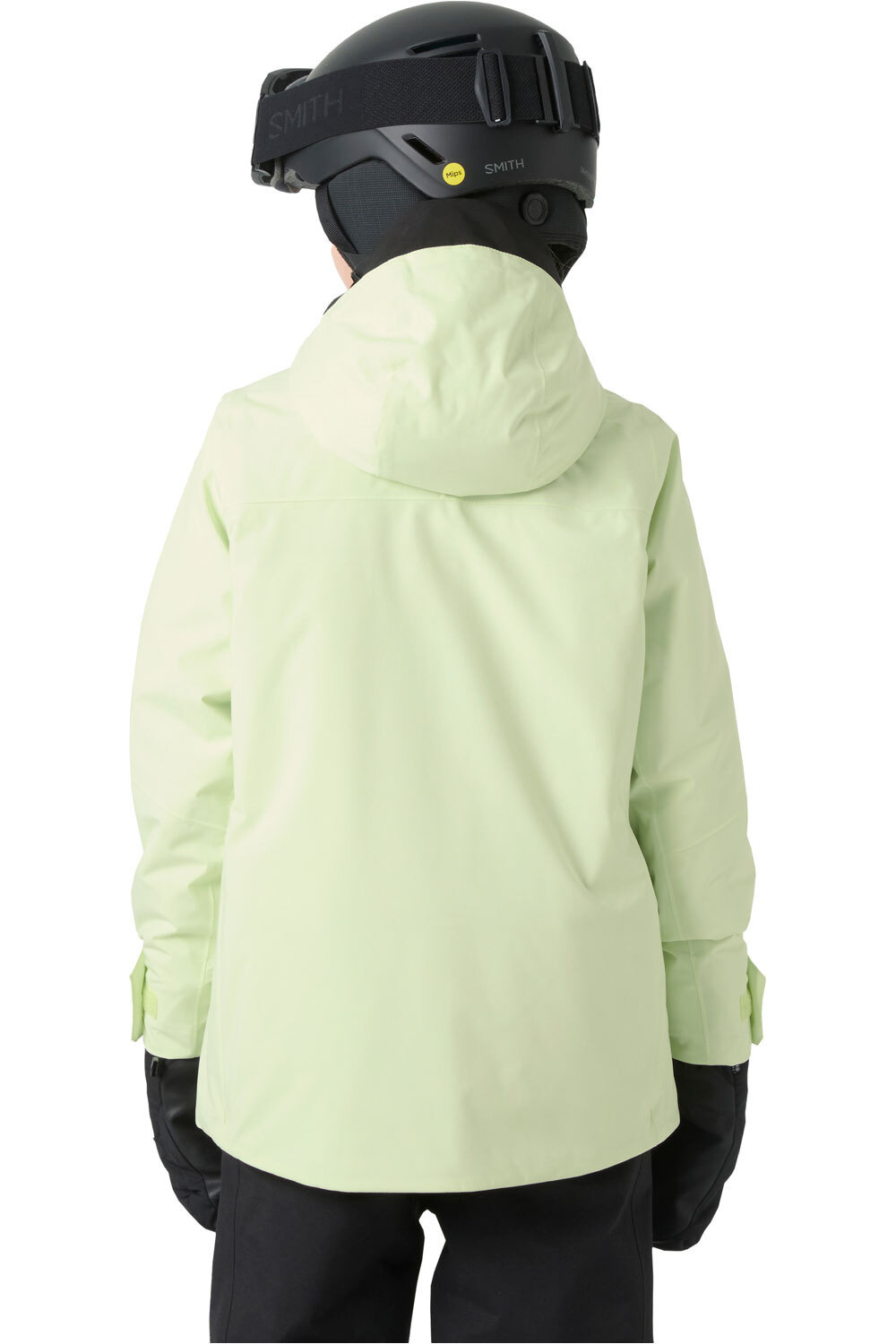 Helly Hansen chaqueta esquí infantil JR GIRL STELLAR JACKET 2.0 VERDE vista trasera