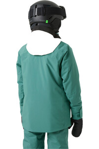 Helly Hansen chaqueta esquí infantil JR GIRL STELLAR JACKET 2.0 VERDE vista trasera