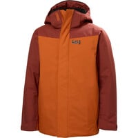 Helly Hansen chaqueta esquí infantil JR ORIONPEAK JACKET MARRON vista frontal