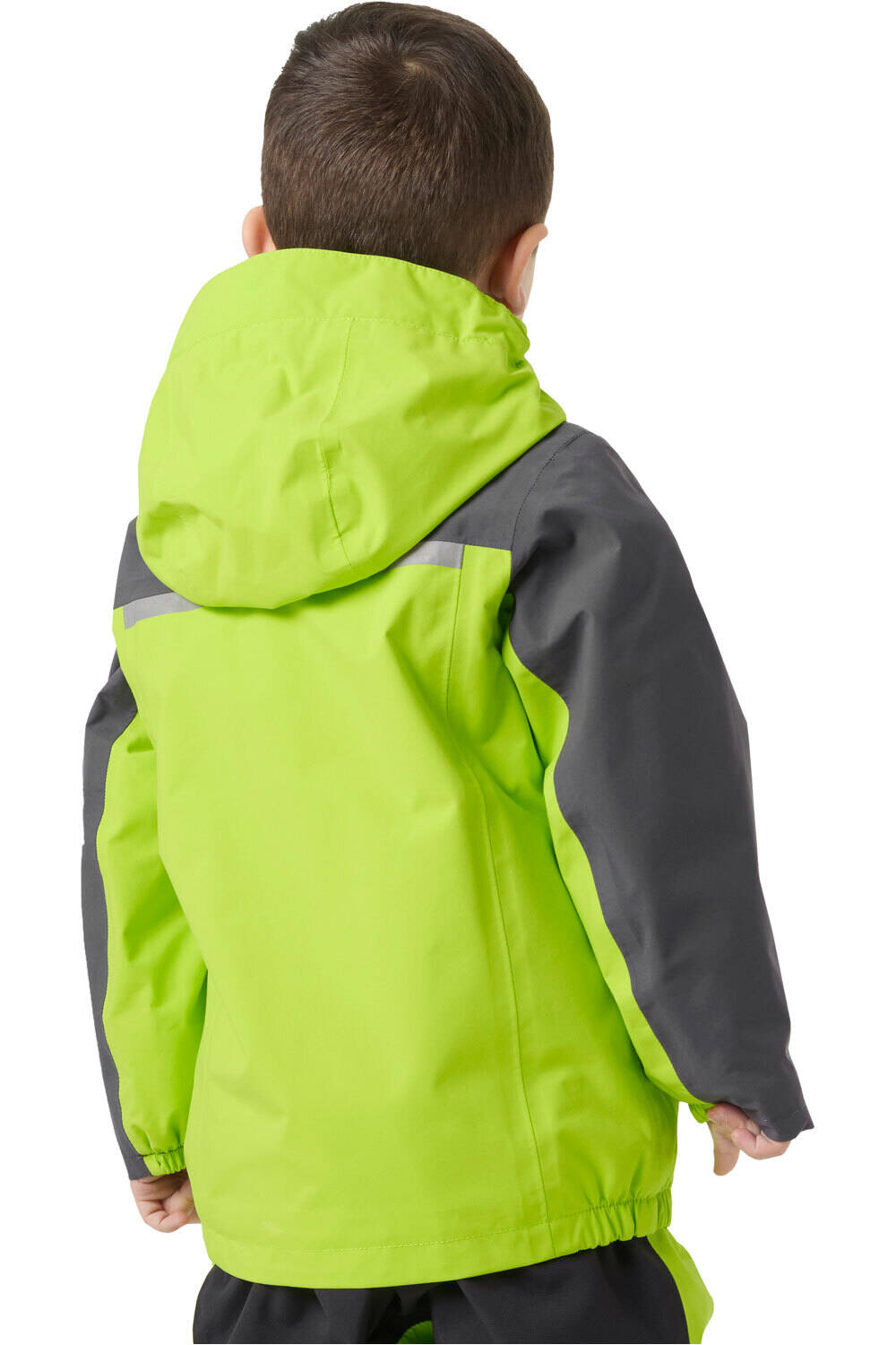 Helly Hansen chaqueta esquí infantil K SHELTER HT JACKET VERDE vista trasera
