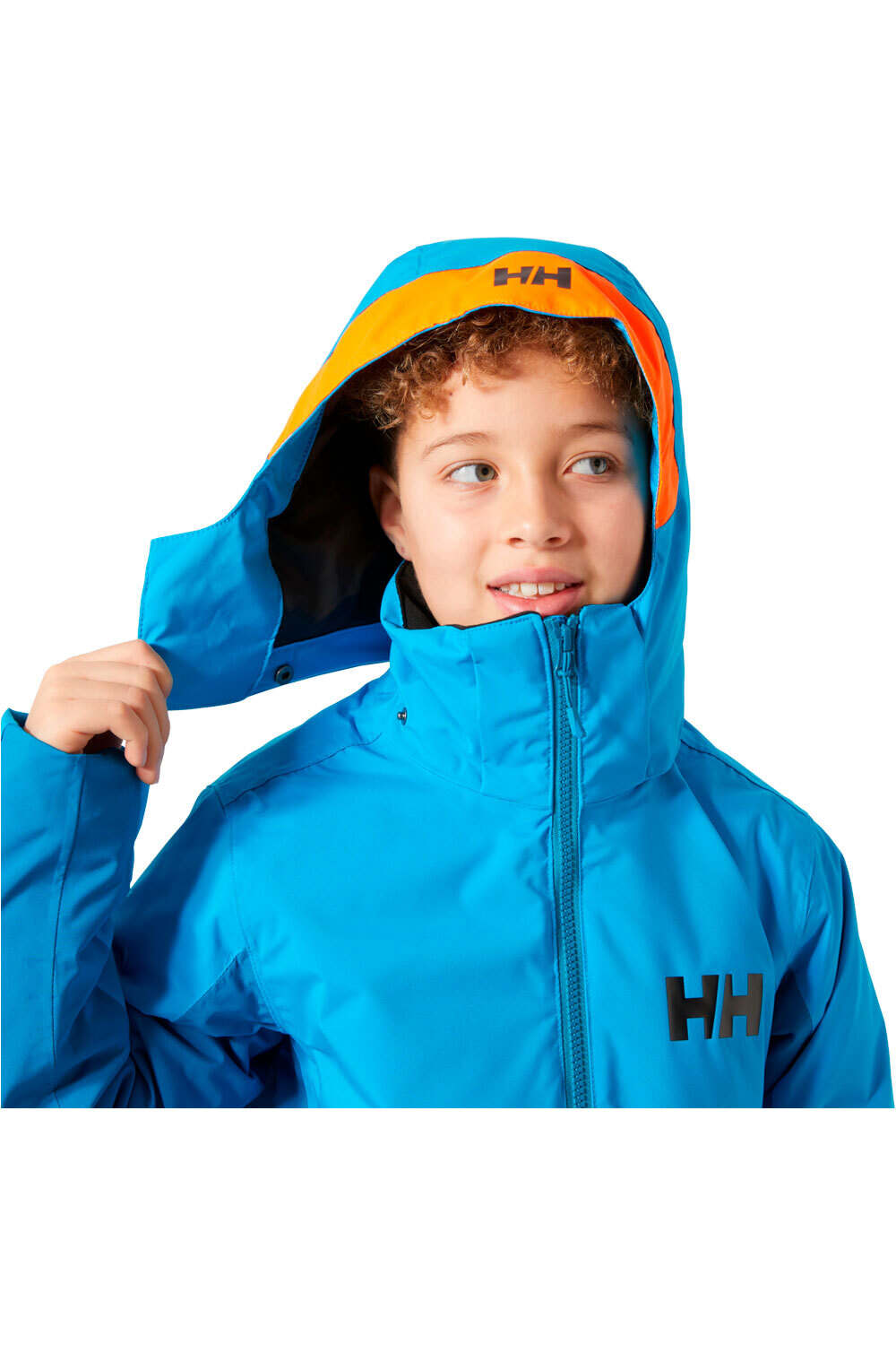 Helly Hansen chaqueta esquí infantil QUEST AZUL vista detalle