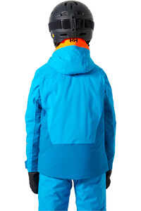 Helly Hansen chaqueta esquí infantil QUEST AZUL vista trasera