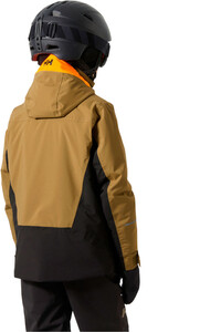 Helly Hansen chaqueta esquí infantil QUEST MARRON vista trasera