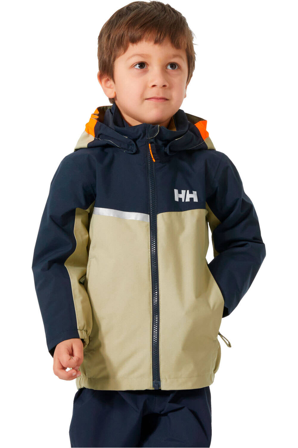 Helly Hansen chaqueta esquí infantil SHELTER HT AMARILLO vista frontal