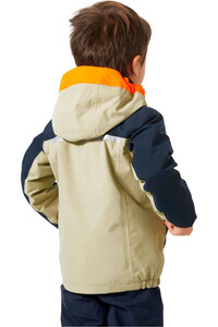 Helly Hansen chaqueta esquí infantil SHELTER HT AMARILLO vista trasera