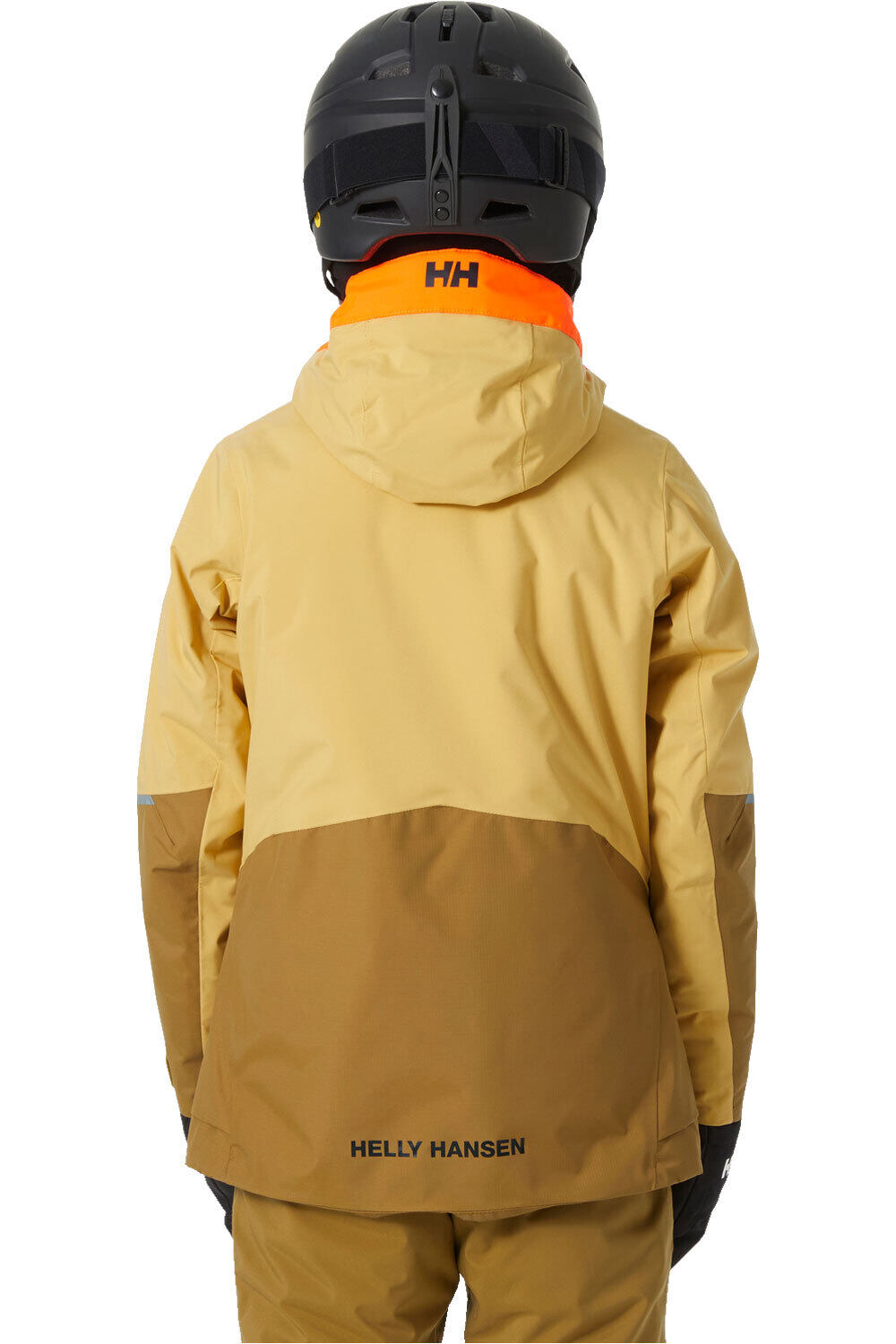 Helly Hansen chaqueta esquí infantil STELLAR AMARILLO vista trasera