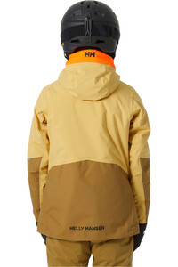 Helly Hansen chaqueta esquí infantil STELLAR AMARILLO vista trasera