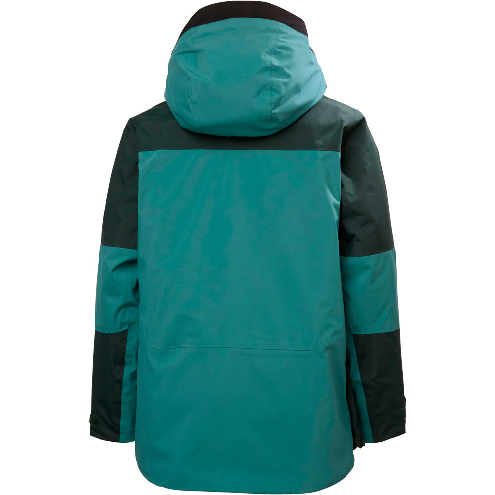 Helly Hansen chaqueta esquí infantil SUMMIT 2.0 VERDE vista trasera