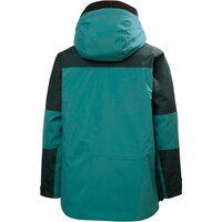 Helly Hansen chaqueta esquí infantil SUMMIT 2.0 VERDE vista trasera