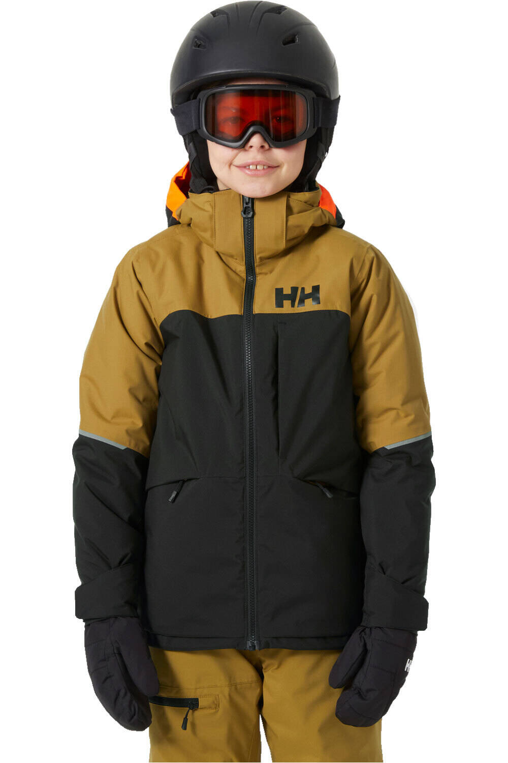 Helly Hansen chaqueta esquí infantil SUMMIT NEGRO vista frontal