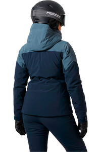 Helly Hansen chaqueta esquí mujer ALPHELIA AZUL vista trasera
