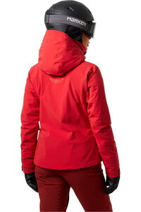 Helly Hansen chaqueta esquí mujer ALPHELIA LIFALOFT ROJO vista trasera