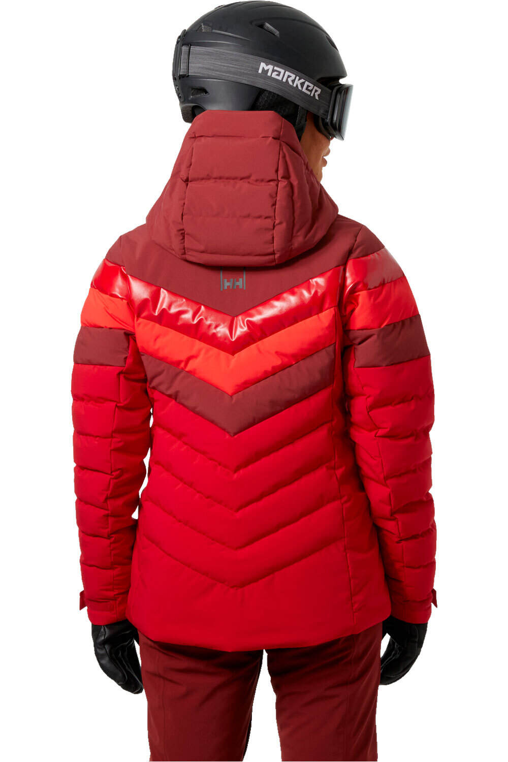 Helly Hansen chaqueta esquí mujer IMPERIAL PUFFY 2.0 ROJO vista trasera